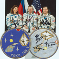 # spp087a Soyuz TMA-9 crew signed patch